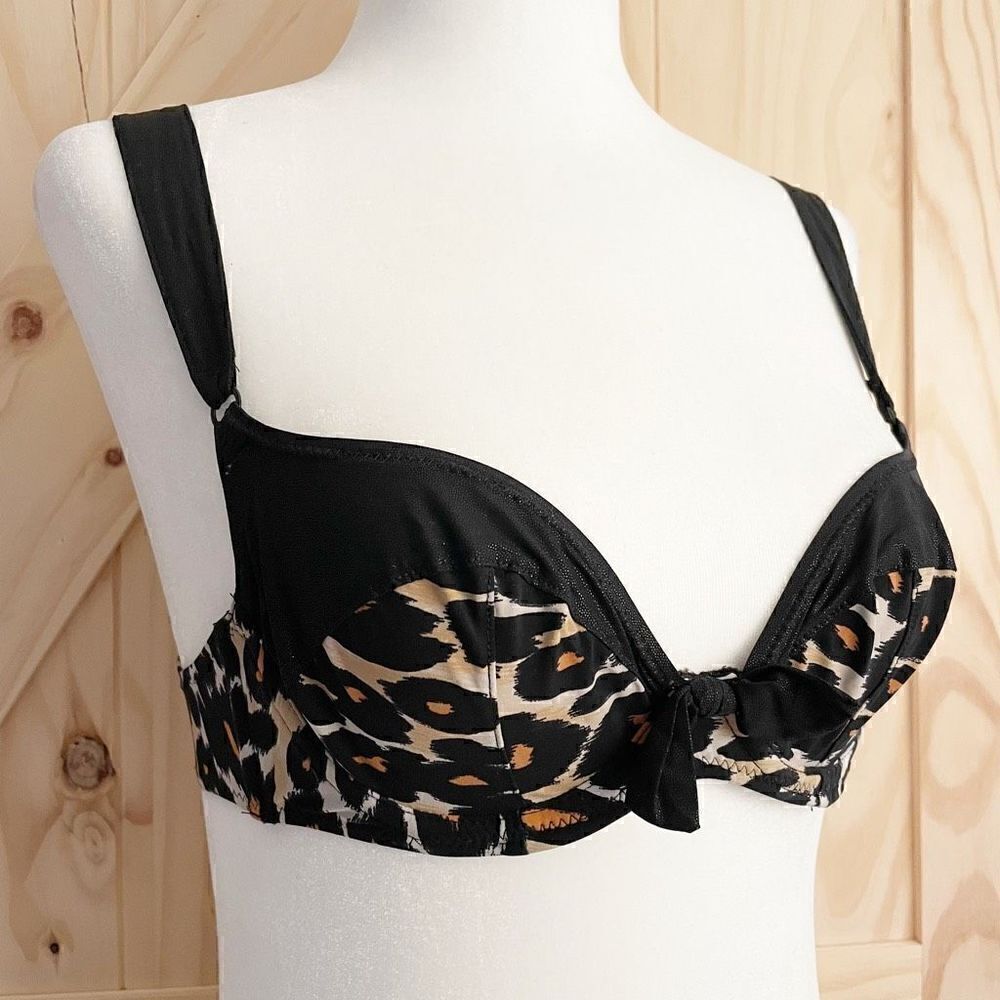 Agent Provocateur bikini Cheetah Print Balconette 32A black - Picture 2 of 13